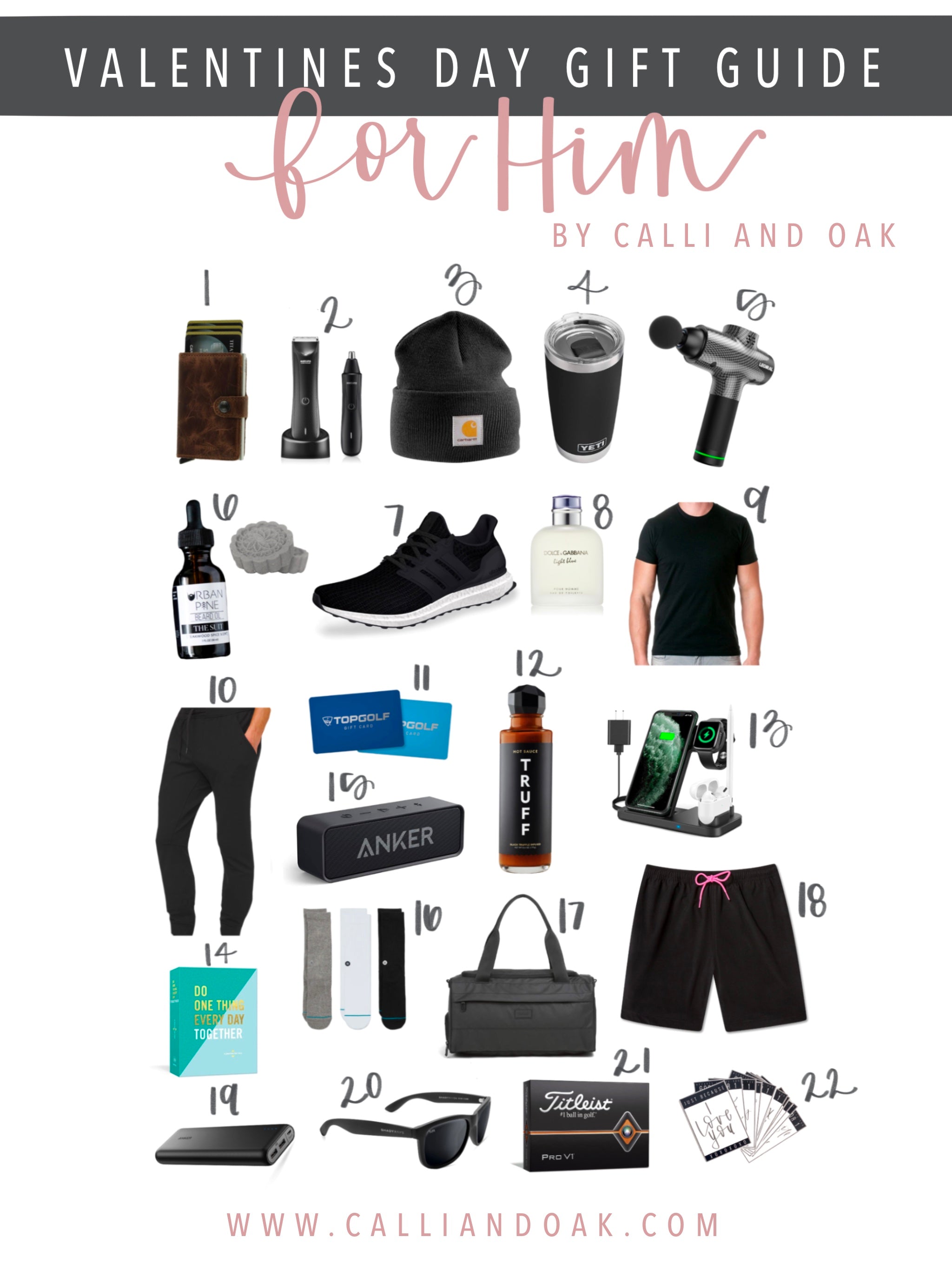 Valentines Day Gift Guide For HIM - Calli & Oak