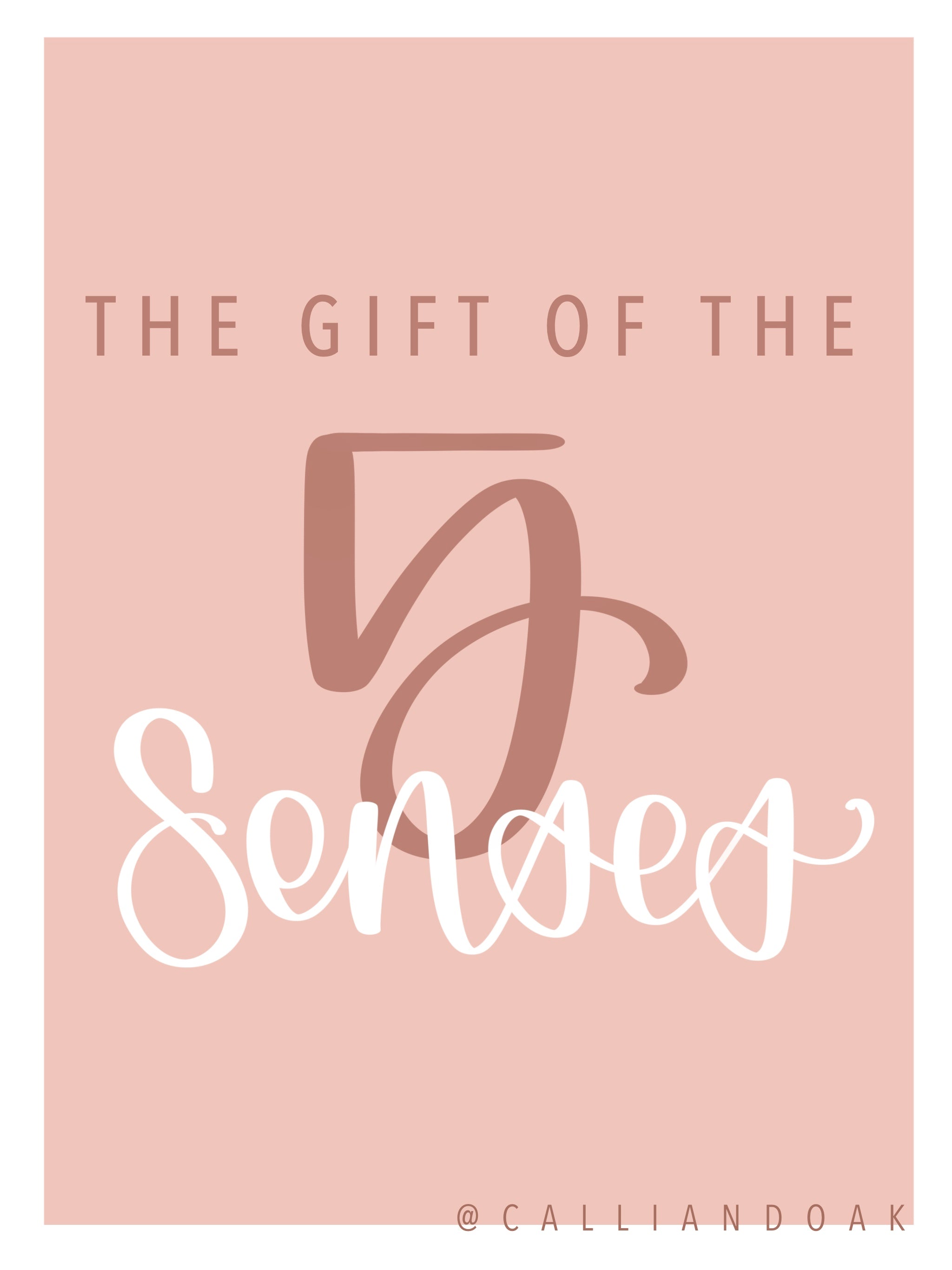 5 Senses Gift  5 sense gift, Thoughtful gifts for him, Five senses gift