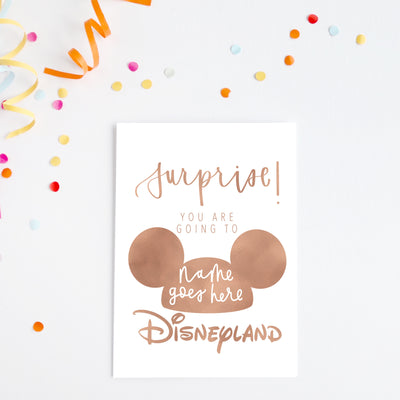 Surprise! You are going to Disney!