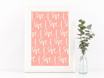 PINK+PEACH BUNDLE Xoxo Valentines Day | Banner, Print, Cupcake Toppers |Galentines | February| Holiday Decor|Calligraphy| Instant Download |