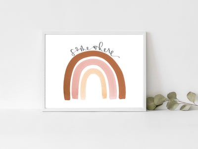 RAINBOW | Somewhere over the Rainbow | Nursery print | Hope | Rainbow party | Rainbow baby | Gift | Party rainbow Sign | Instant Download |